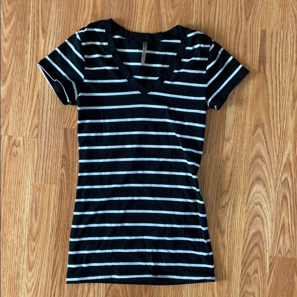 Striped Vneck Shirt